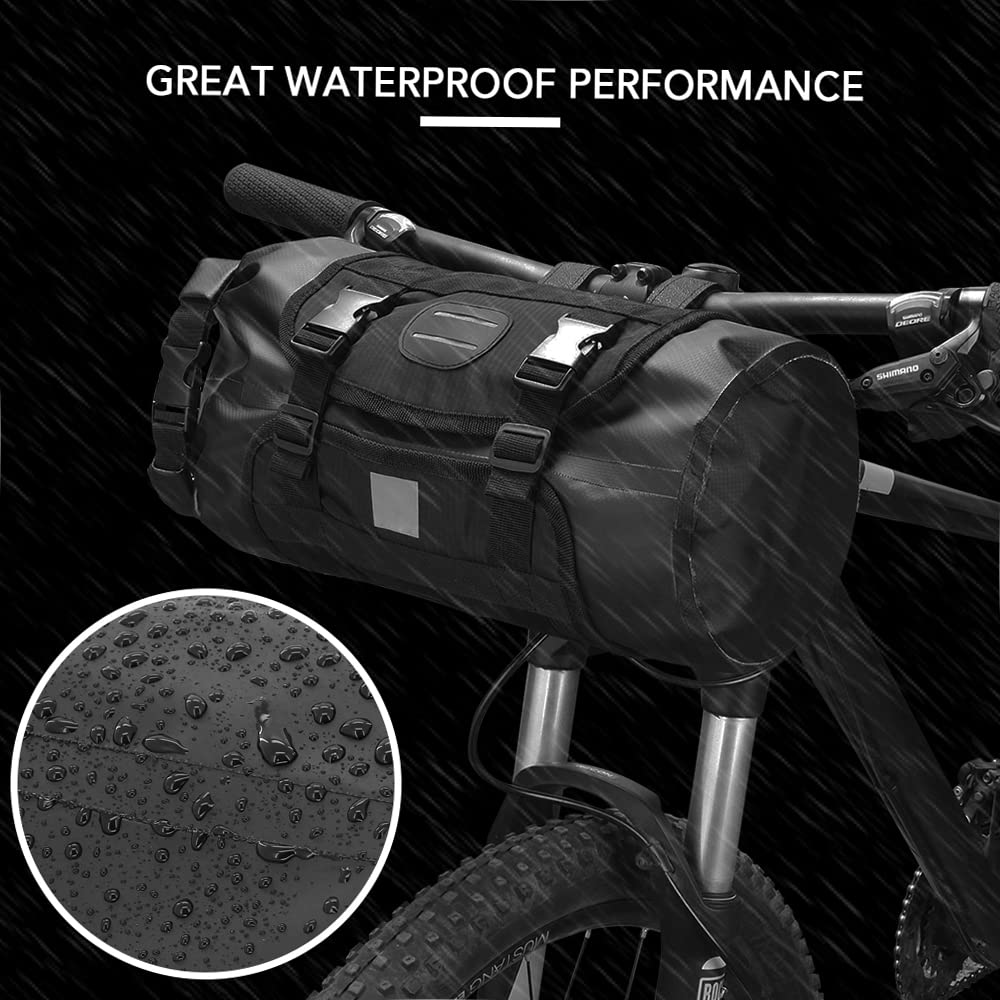 Amazon.co.jp: YUEFU 防水自転車ハンドルバーバッグ、ロードバイクMTB